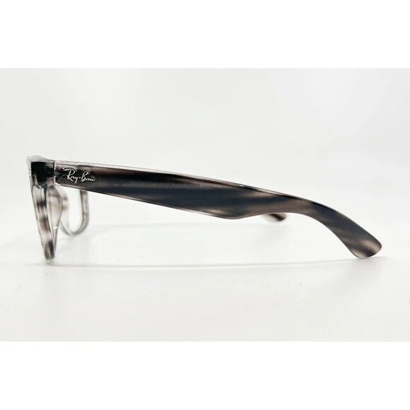 Ray-Ban RB 2132 New Wayfarer 6430/B1 Grey Striped Eyeglasses 55-18-145 Men